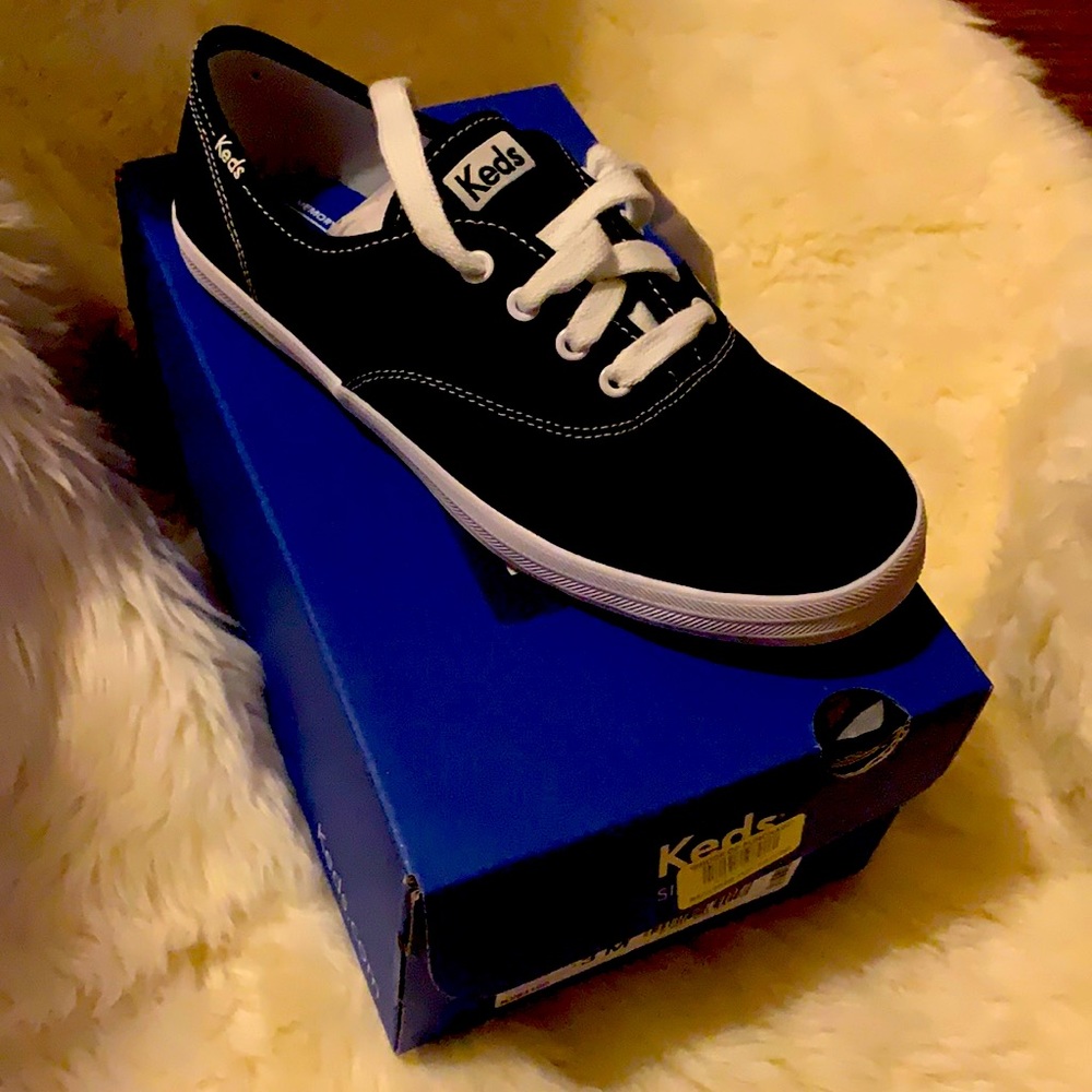 Keds black/white kids shoes